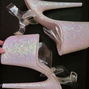 Pleaser Glitter Heels 8 inch